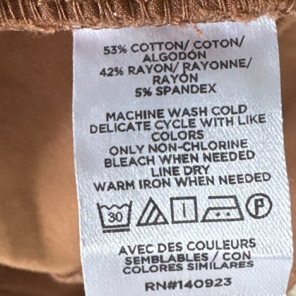 LOFT Ann Taylor Brown Julie Stylish Dress Pants Women's Size 6 - Picture 5 of 5